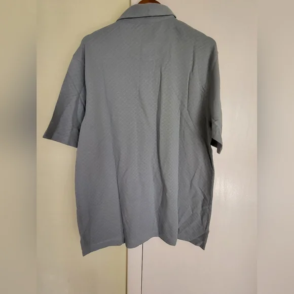NWT Joseph Abboud Blue/Grey Polo Shirt Sz L - Picture 2 of 3
